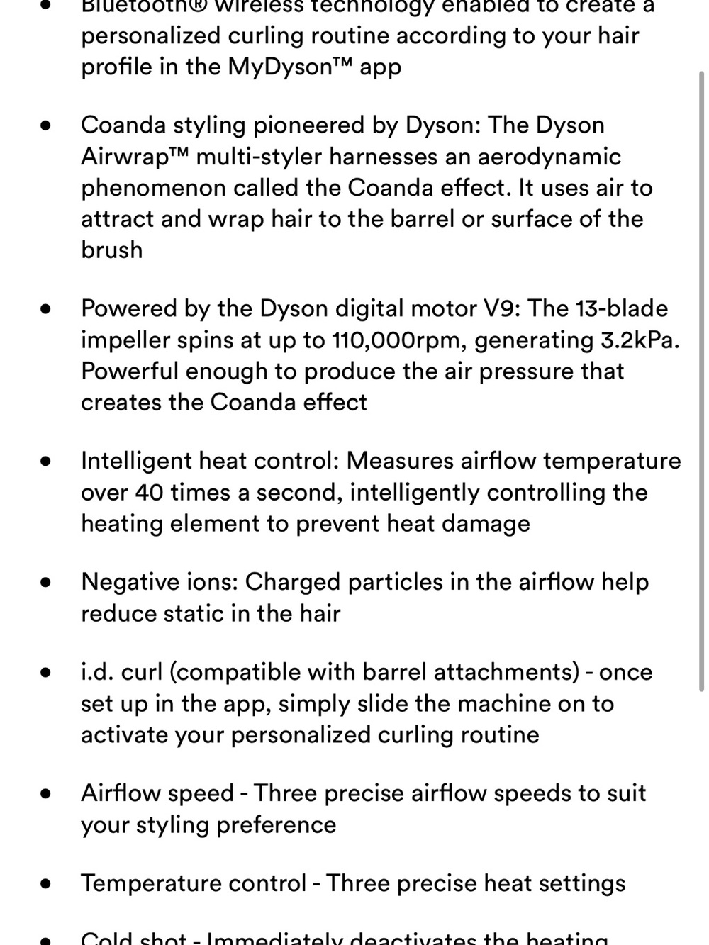 Dyson Airwrap i.d. Multi-styler and Dryer for Straight + Wavy Hair - Amber Silk - Picture 10 of 14